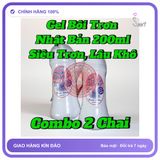 (Che Tên) Combo 2 chai gel bôi trơn 200ml, siêu trơn lâu khô, tiết kiệm, che tên Hỗ Trợ 24/7