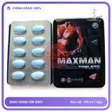 (Che Tên) Viên Uống Maxman Hỗ Trợ Tăng Cường Sinh Lý Nam 3800mg Nhập Khẩu Mỹ hộp 10 viên - Snapshop