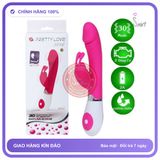 (Che Tên) Dương vật giả rung massage Pretty Love Gene chống thấm nước Bảo Mật Tuyệt Đối