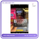(Che Tên) Bao Cao Su Durex Kingtex Chính Hãng - Size Nhỏ 49mm Hộp Trắng Kín