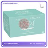 (Che Tên) Bao cao su Juncai Spearmint siêu mỏng 001, ôm sát, hương bạc hà Bảo Mật Tuyệt Đối