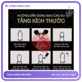(Che Tên) (Snapshop) Bao cao su đôn dên rung Baile Sweet Case Chính Hãng Giao Nhanh Toàn Quốc