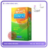 (Che Tên) (Snapshop) Bao cao su Juncai Excita Ribbed - Gân sọc - Hộp 12 cái Chính Hãng Giao Nhanh Toàn Quốc