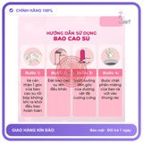 (Che Tên) (Snapshop) Bao cao su Juncai Excita Ribbed - Gân sọc - Hộp 12 cái Chính Hãng Giao Nhanh Toàn Quốc