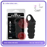 (Che Tên) (Snapshop) Bao cao su đôn dên Chisa Renegade Power Cage - Black Chính Hãng Hỗ Trợ 24/7