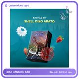 (Che Tên) (Snapshop) Bao cao su Shell Dino Apato - Hộp 1 vòng 12 bi lớn + 1 bao Shell Performax (Hộp 2 cái) Chính Hãng - Snapshop