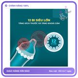 (Che Tên) (Snapshop) Bao cao su Shell Dino Apato - Hộp 1 vòng 12 bi lớn + 1 bao Shell Performax (Hộp 2 cái) Chính Hãng - Snapshop