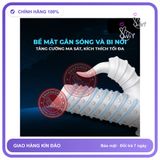 (Che Tên) (Snapshop) Bao cao su đôn dên Shelly Play Slink Plus hở quy đầu Chính Hãng Hộp Trắng Kín