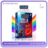 (Che Tên) Bao Cao Su LoveKiss Maxxmen Day&Night Siêu Mỏng Truyền Nhiệt Hương Cola Kéo Dài Thời Gian - Hộp 10 Cái - Snapshop