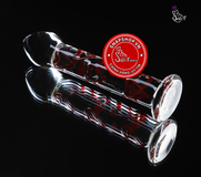 (Snapshop) Dương vật thuỷ tinh MizzZee Glass Dildo hoạ tiết trái tim Chính Hãng