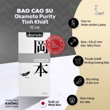 (Snapshop) Bao Cao Su Nhật Bản Okamoto Purity Tinh Khiết Chính Hãng Chính Hãng