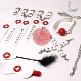 (Snapshop) Bộ Dụng Cụ làm tình Nurse Set 8 Món BDSM Chính Hãng