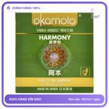 (Che Tên) Bao Cao Su Gân Gai Okamoto Harmony - Nhập Khẩu Nhật Bản - Hàng Mới Về