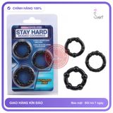 Stay Hard - Bộ 3 vòng đeo hỗ trợ kéo dài thời gian cho nam Nhập Khẩu Chính Hãng