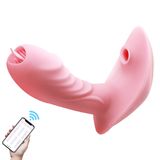 Máy Rung Đeo Butterfly — Hút & Liếm Âm Vật, Điều Khiển App Từ Xa