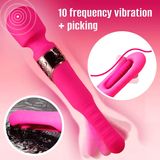 Gậy Rung Vỗ Ngón Tay 2 Trong 1 Kích Thích Điểm G, Âm Vật Cùng Lúc
