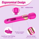 Gậy Rung Vỗ Ngón Tay 2 Trong 1 Kích Thích Điểm G, Âm Vật Cùng Lúc