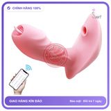 (Che Tên) Máy Rung Đeo Butterfly — Hút & Liếm Âm Vật, Điều Khiển App Từ Xa Cao Cấp Bảo Đảm