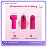 (Che Tên) Lovense Fizz – Máy Hút Âm Vật TwinAir Kết Hợp Gõ Nhịp PulseSense Hỗ Trợ 24/7