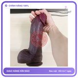 (Che Tên) Dương Vật Giả Silicon Đen Hàng Khủng 26.5cm — Siêu Mềm, Chống Nước Bảo Mật Tuyệt Đối