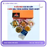 Bản Nhập Khẩu Cao Cấp - Combo 8 Bao Su Cao Cấp Bi Gai Volcano - Hộp 8 Cái + Gói Gel Bôi Siêu Trơn Mượt