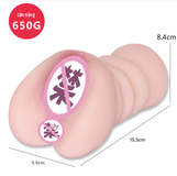 Âm đạo giả dạng thạch nguyên khối 650g không rung