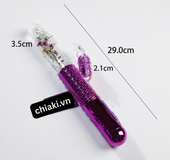 Gậy LIBO rung xoay thụt cực mạnh - rung nhánh phụ  pin sạc