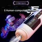 Âm Đạo Giả Điện Tử Space Cup Sưởi Ấm 40°C, Giọng Nói 3 Ngôn Ngữ