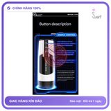 (Che Tên) Âm Đạo Giả Điện Tử Space Cup Sưởi Ấm 40°C, Giọng Nói 3 Ngôn Ngữ Chuẩn Auth