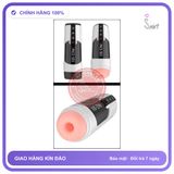 (Che Tên) Âm Đạo Giả Điện Tử Space Cup Sưởi Ấm 40°C, Giọng Nói 3 Ngôn Ngữ Chuẩn Auth