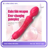 (Che Tên) Máy Rung Liếm Akasi 2in1 Lưỡi Ngoáy Mô Phỏng Tự Nhiên Đầu Rung, 10 Chế Độ Bảo Mật Tuyệt Đối