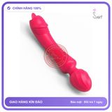 (Che Tên) Máy Rung Liếm Akasi 2in1 Lưỡi Ngoáy Mô Phỏng Tự Nhiên Đầu Rung, 10 Chế Độ Bảo Mật Tuyệt Đối