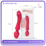 (Che Tên) Máy Rung Liếm Akasi 2in1 Lưỡi Ngoáy Mô Phỏng Tự Nhiên Đầu Rung, 10 Chế Độ Bảo Mật Tuyệt Đối