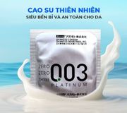 Bao Cao Su Okamoto 0.03 Platinum - Siêu Mỏng Mềm Mại