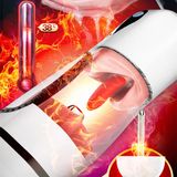 Âm đạo giả rung phát nhiệt liếm có âm thanh sạc USB Wanle King Masturbation