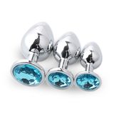 Plug phích cắm hậu môn Inox Đính Đá B