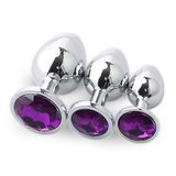 Plug phích cắm hậu môn Inox Đính Đá A