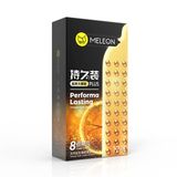 Bao cao su kéo dài quan hệ Meleon Performa Lasting Plus - 8 Times Hộp 12 cái