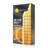 Bao cao su kéo dài quan hệ Meleon Performa Lasting Plus - 8 Times Hộp 12 cái