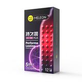 Bao cao su kéo dài quan hệ Meleon Performa Lasting Plus - 5 Times Hộp 12 cái