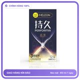 Bao cao su kéo dài quan hệ Meleon Performa - 3 Times Ultra Thin Hộp 12 cái