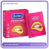 Bao cao su gân nhám DKSH Durex Pleasuremax Hộp 3 cái