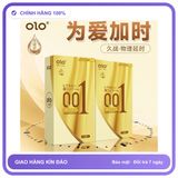 Bao cao su gân nhám OLO Superior Vàng Gân Hộp 10 cái
