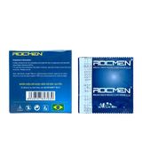 Bao cao su gân nhám Xanh Rocmen 1 hộp Hộp 3 cái