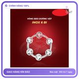 Kéo dài thời gian tăng kích thước dương vật inox 6 bi 1 cái - Vòng đeo Hàng Nhập Khẩu