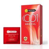 Bao cao su siêu mỏng Meleon 001 Double Pleasure Hộp 10 cái