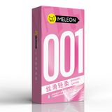 Bao cao su siêu mỏng Meleon Ultra Thin 001 - Smooth Gentle Hồng Hộp 10 cái