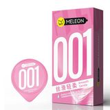 Bao cao su siêu mỏng Meleon Ultra Thin 001 - Smooth Gentle Hồng Hộp 10 cái