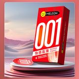 Bao cao su siêu mỏng Meleon Ultra Thin 001 - Pleasure Orgasm Đỏ Hộp 10 cái