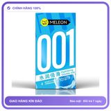 Bao cao su siêu mỏng Meleon Ultra Thin 001 - Hydrating Double Xanh Hộp 10 cái